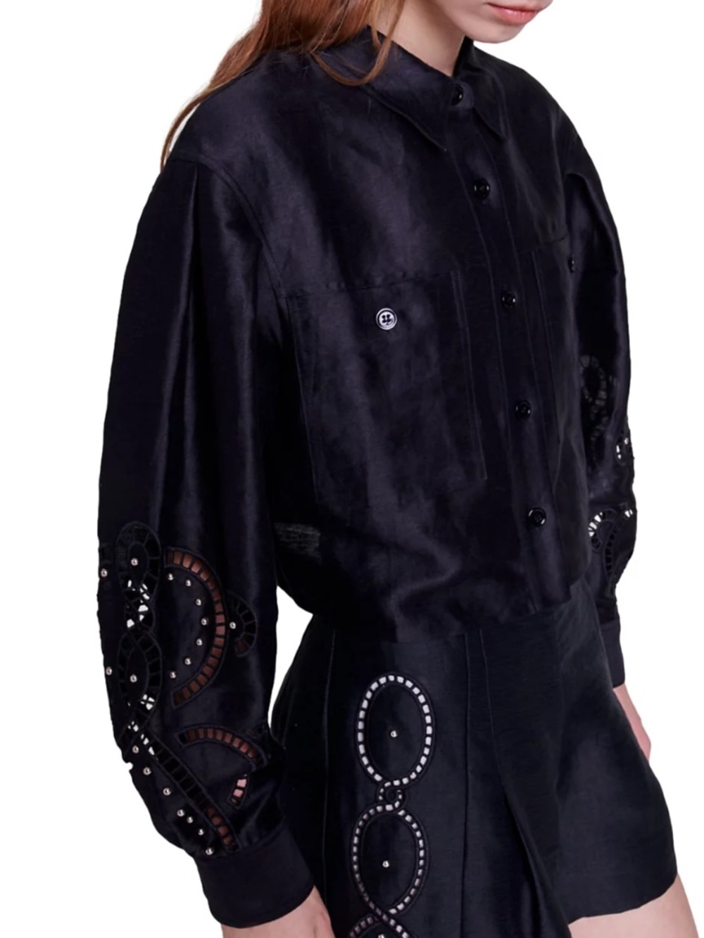 Clint Embellished Sleeve Top